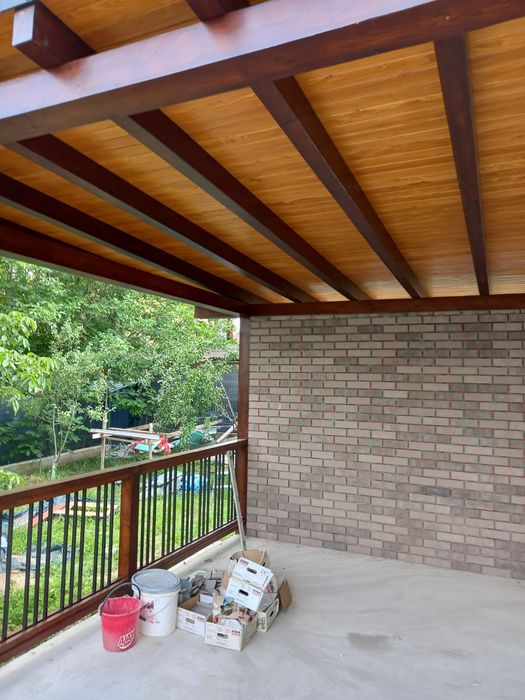 Terase lemn,Foișore,Pergole Carport,Riflaj sauna cu spațiu ciubar.