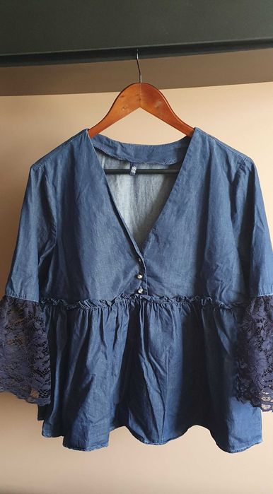 Бохо Liu Jo, блуза-риза с дантела IT44