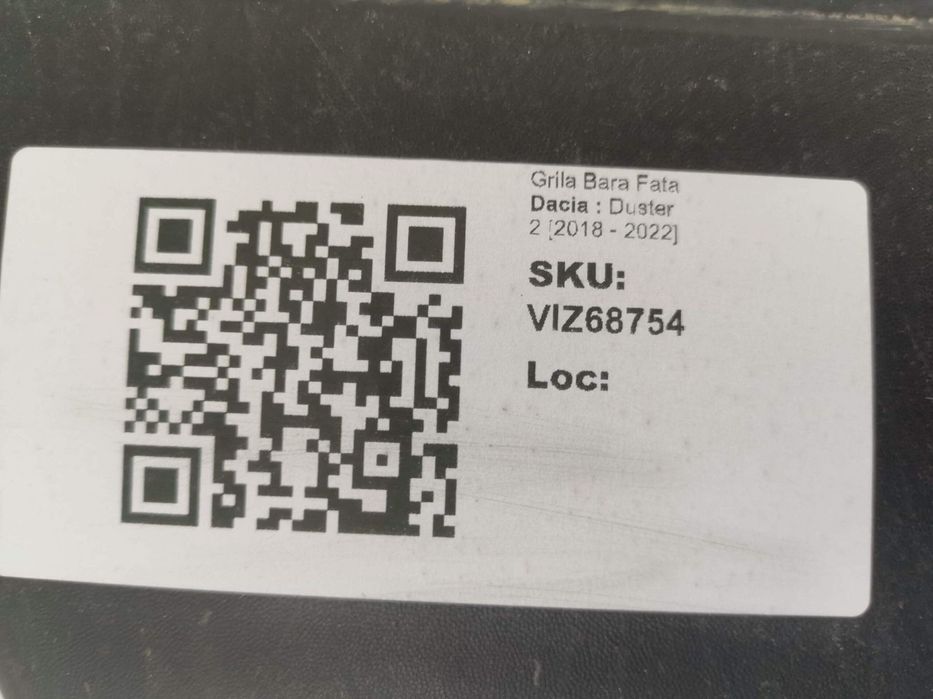 Grila Bara Fata Dacia Duster 2 2018 2019 2020 2021 2022 Originala