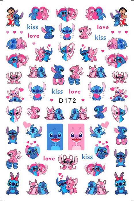 Комплект ключодържател Стич и стикери