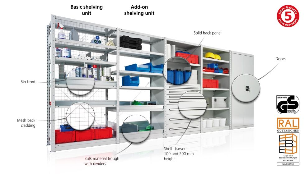 СЕРТИФИЦИРАНИ Архивни стелажи немски 750 кг на стелаж  ТОП ЦЕНА