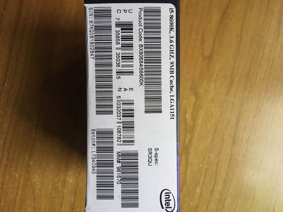 Procesor Intel I5 8600K