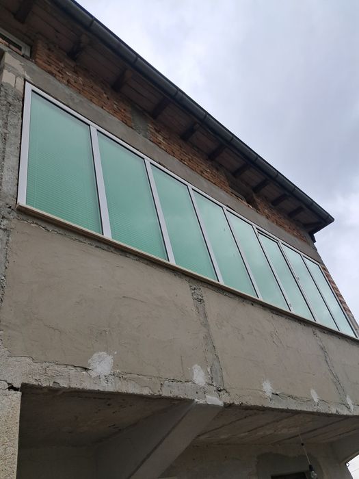 остъкляване за тераса голяма и дълга дограма 5.50.мтр на 150.см