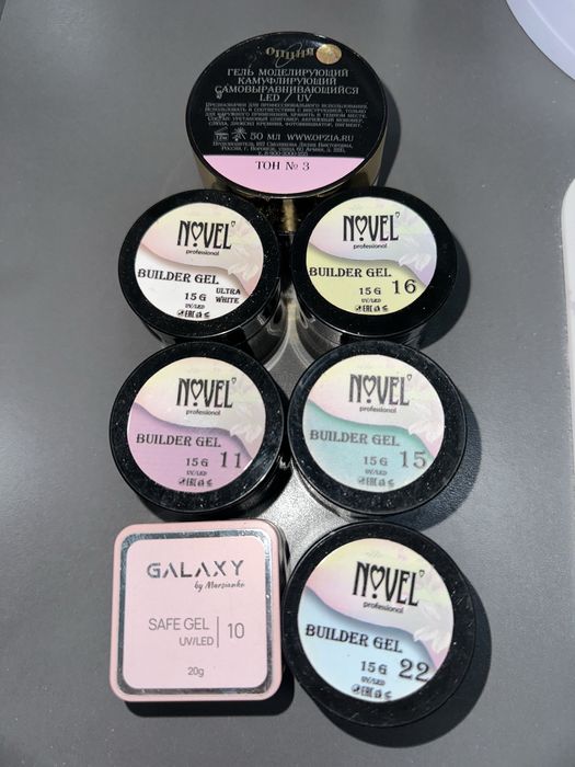 Продам гели для ногтей, воск