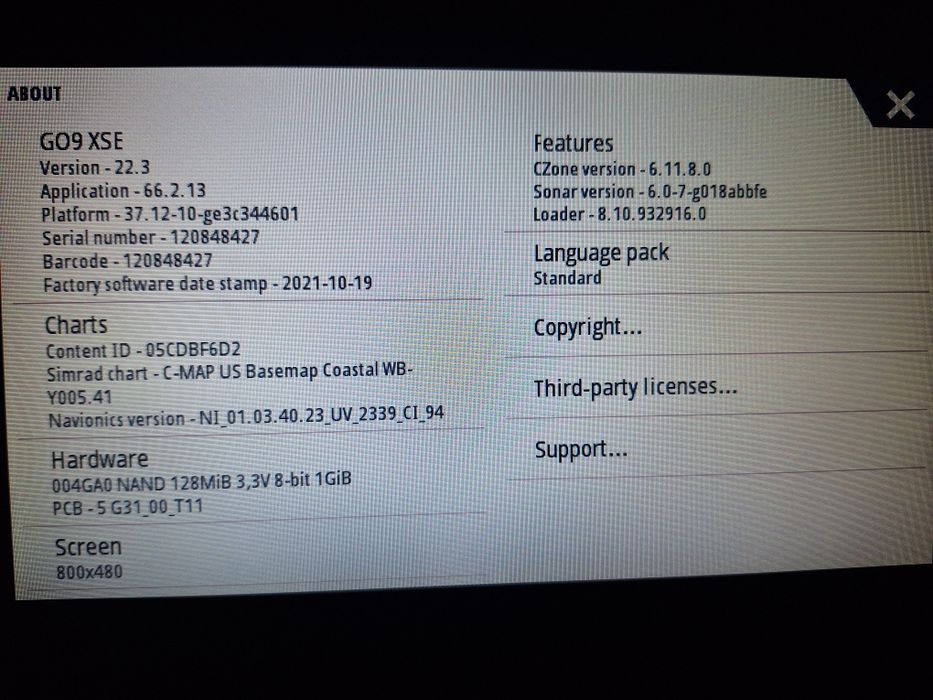 Sonar pescuit Simrad GO9 XSE, sonda Lowrance 3in1