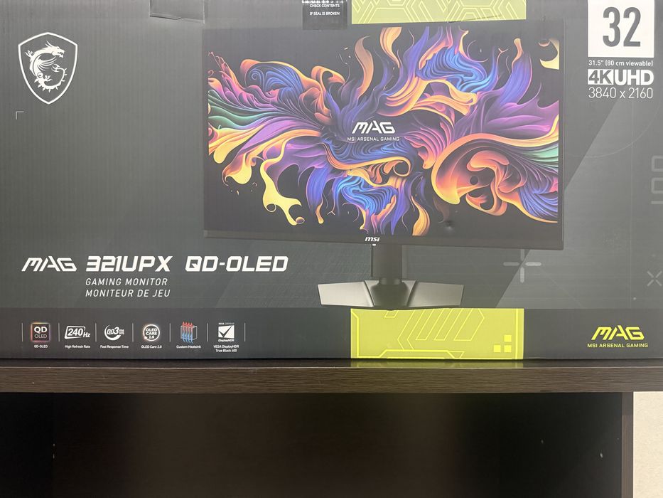 Монитор msi mag 321UPX QD-OLED