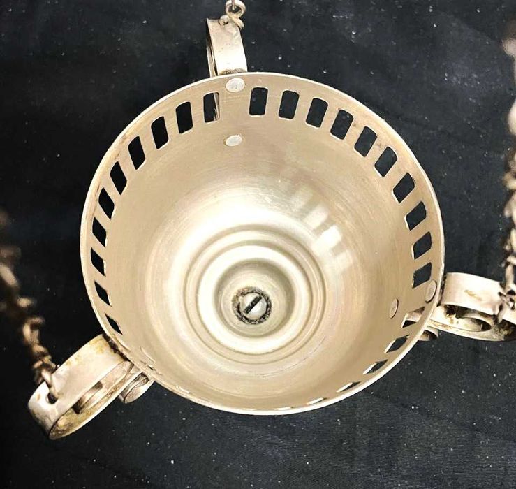 Лампада подвесная металлическая