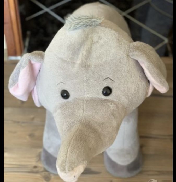 Нова плюшена играчка куче, слон, голям размер
