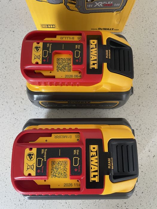 DeWALT DCB547X2 XR. FLEXVOLT Set 2 Baterii 9AH./ (2026.) Original, Nou !