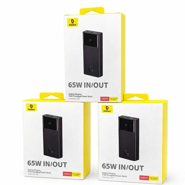 Baseus 20000mAh 65W Power Bank с Дисплеем. Есть доставка