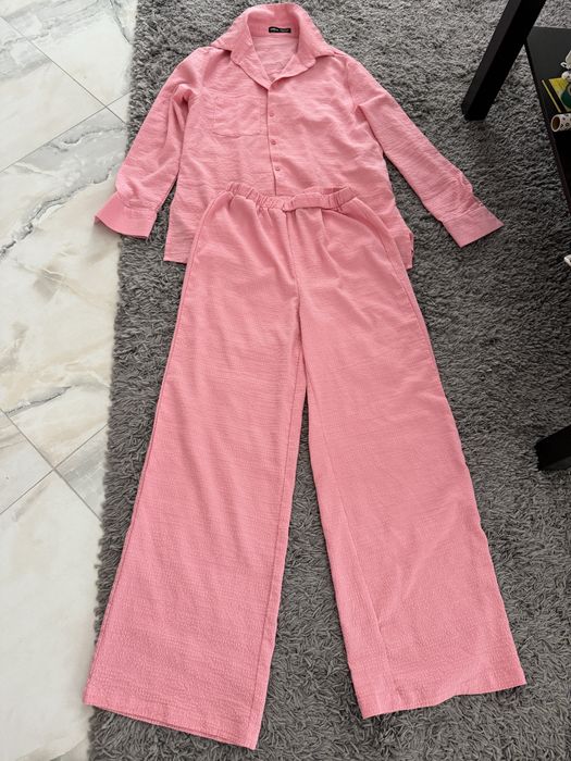 Set lejer pantaloni si camasa shein