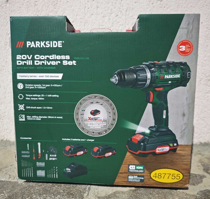 Masina de gaurit si insurubat/autofiletanta PARKSIDE PABS 20 Li G8