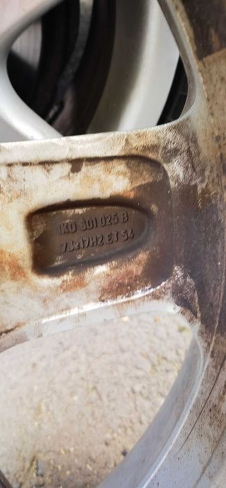 4 Jante vw 17', 5x 112. Doar jantele, fără cauciucuri