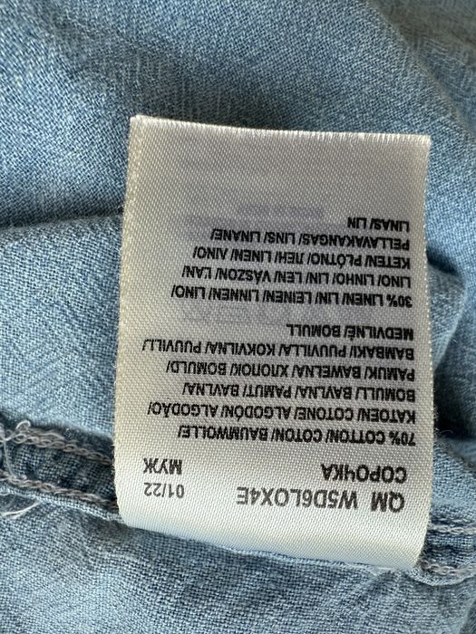 Camasa WRANGLER Stil Denim Aspect Sifonat Albastru Barbati | Marime M