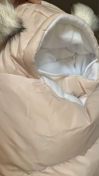 Зимний конверт для новорожденного