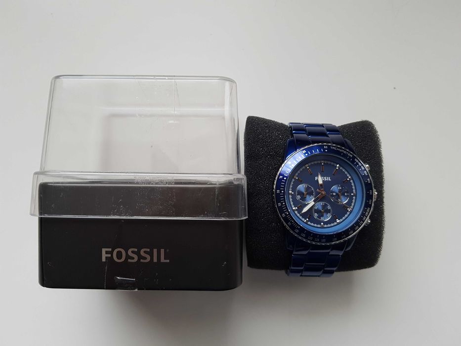 Ceas Fossil Stella CH 2710 albastru metalizat sport timp liber arta