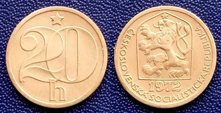 Монеты - Чехословакия, Германия.