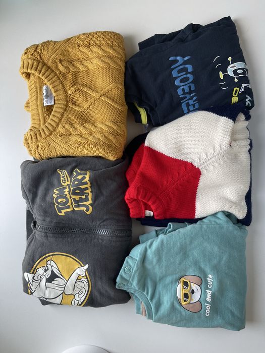 Lot haine peste 120 piese pentru baietel varsta 2-3 ani, marimea 92-98