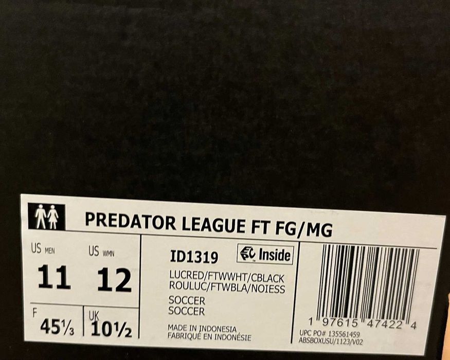 Мъжки маратонки ADIDAS PREDATOR LEAGUE FT Оригинални EU40 -46