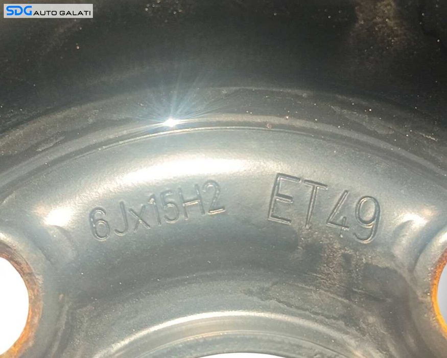 Janta Roata Rezerva Normala Tabla Otel 185 65 15 R15 Opel Adam 2012 - 2018 (6JX15H2 ET49 2150143) [JNT0045]