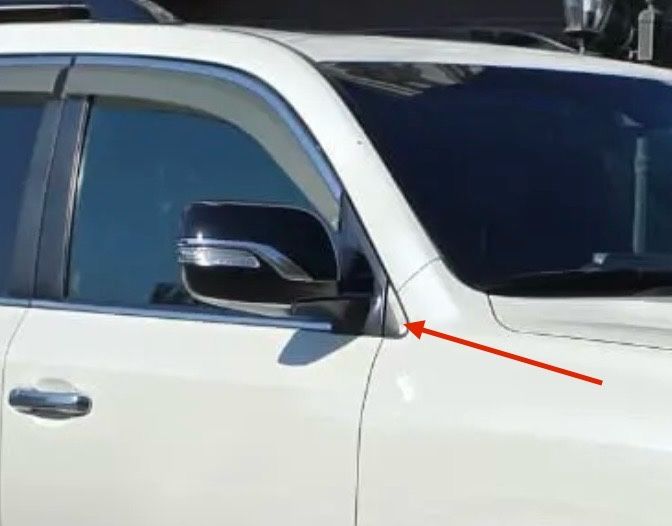 LC 200 заглушка возле зеркала на крыло ландкрузер 200 заглушка пластик