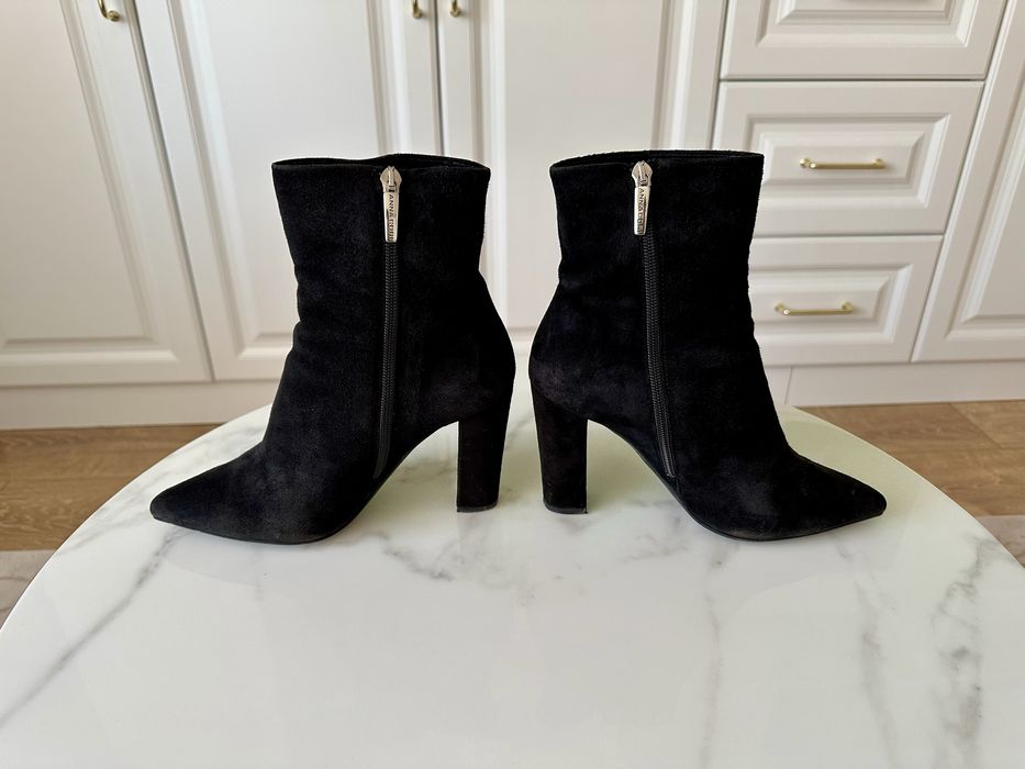 Botine Anna Cori din piele intoarsa - 37 - 10 cm