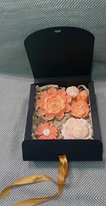 GIFTBOX cutie cu lumanari parfumate din ceara naturala de soia