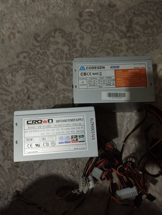 Crown CM-PS400 и Codegen 400X (450W)