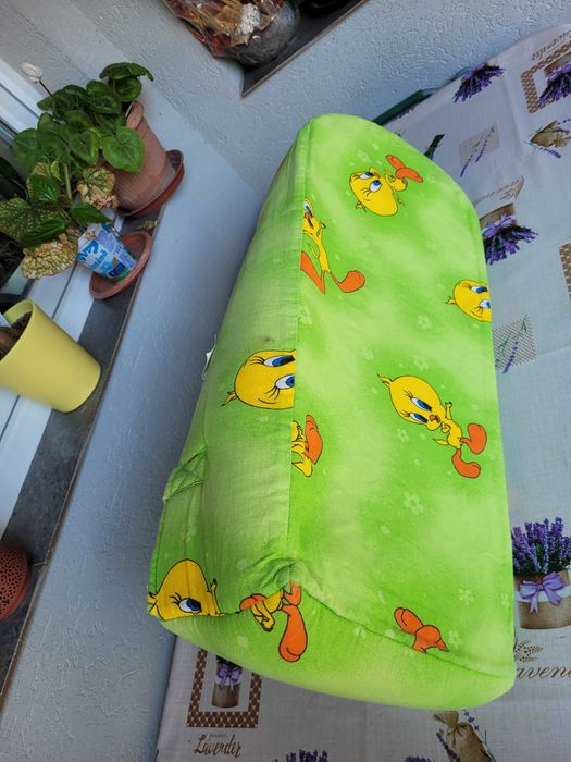 Cos bebe, cu capison detasabil, culoarea verde