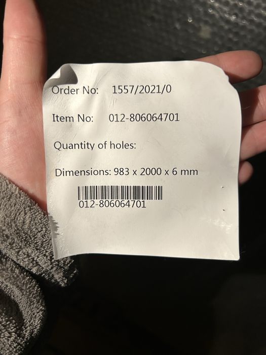 Paravan dus 6mm 2 buc