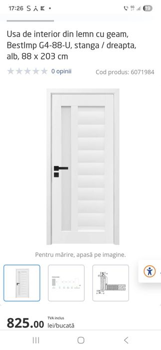 Usi interior dimensiune 88×203 si 68×203