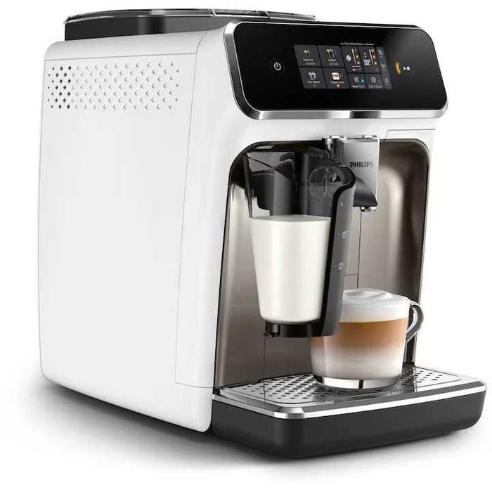 Espressor automat Philips seria 2300 EP2333/40, negru/alb