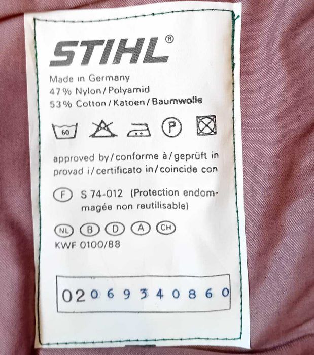Pantaloni Stihl drujba Made Germay XL