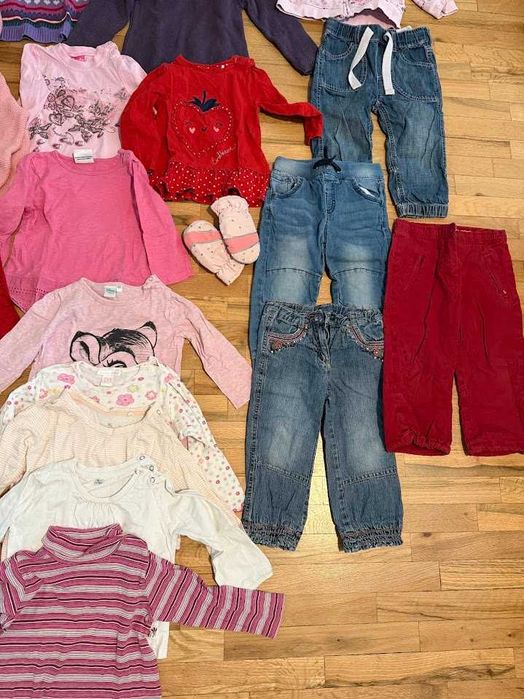 Комплект дрехи есен/зима за момиче 86/92 - 30 части