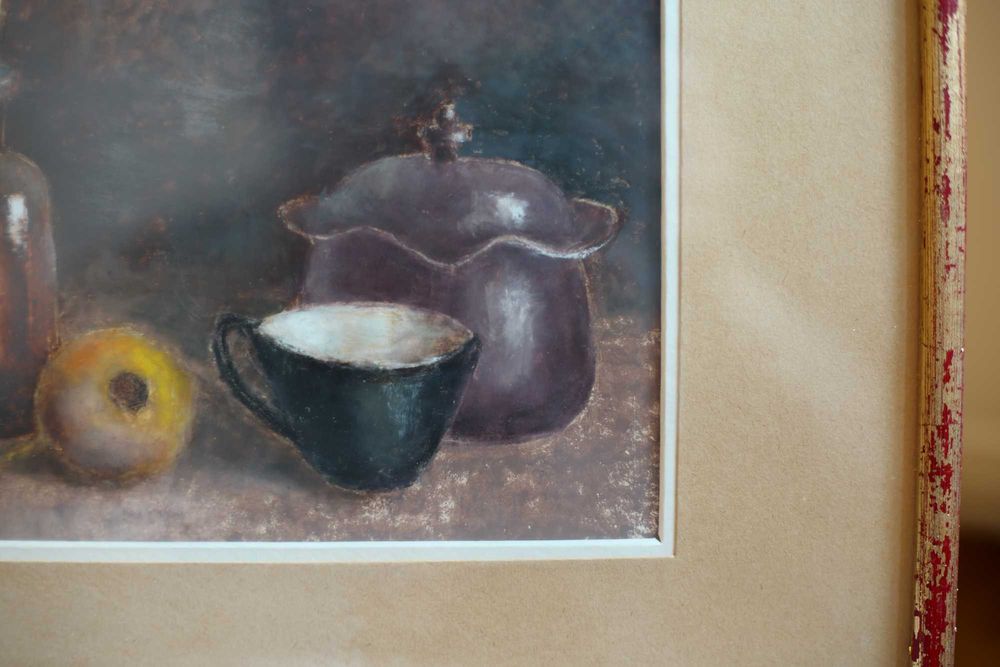 Tablou original Adrian Zisu 1987 27,5 x 22 cm pastel