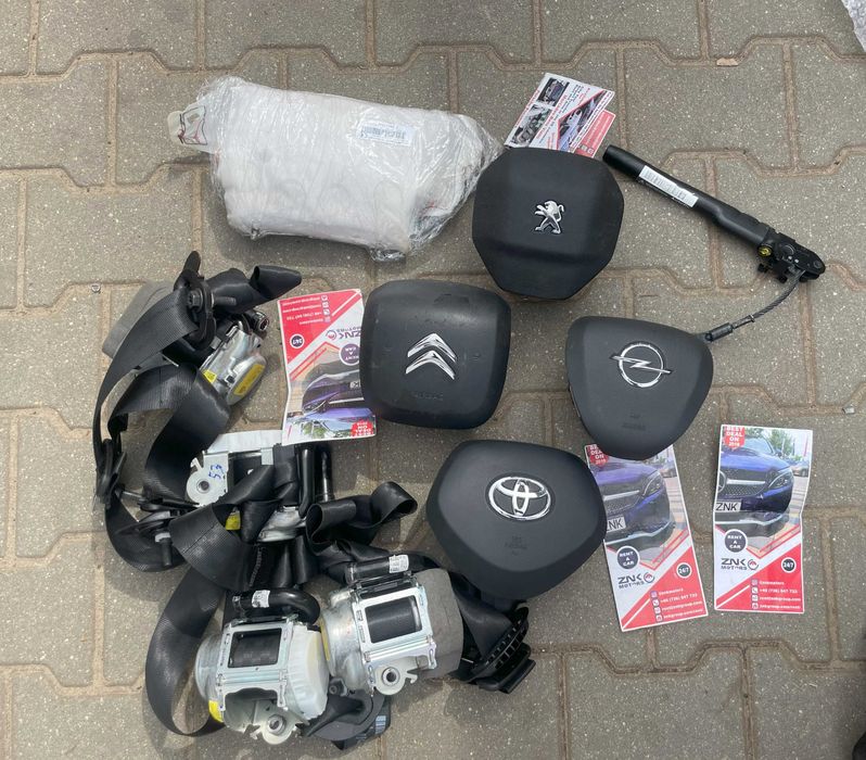 Peugeot Rifter / Toyota PROACE kit airbag volan pasager - set centuri