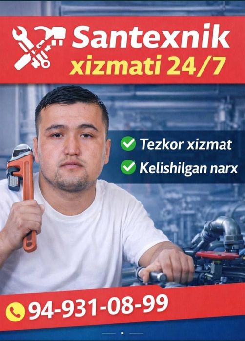 Santexnik xizmati  24/7
