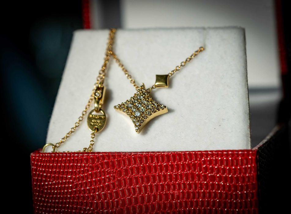 lant pandant diamante 18k Salvini certificat