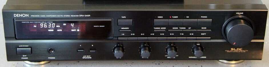 Amplituner Denon DRA-345R (45 wati/8 ohmi), made in Japan