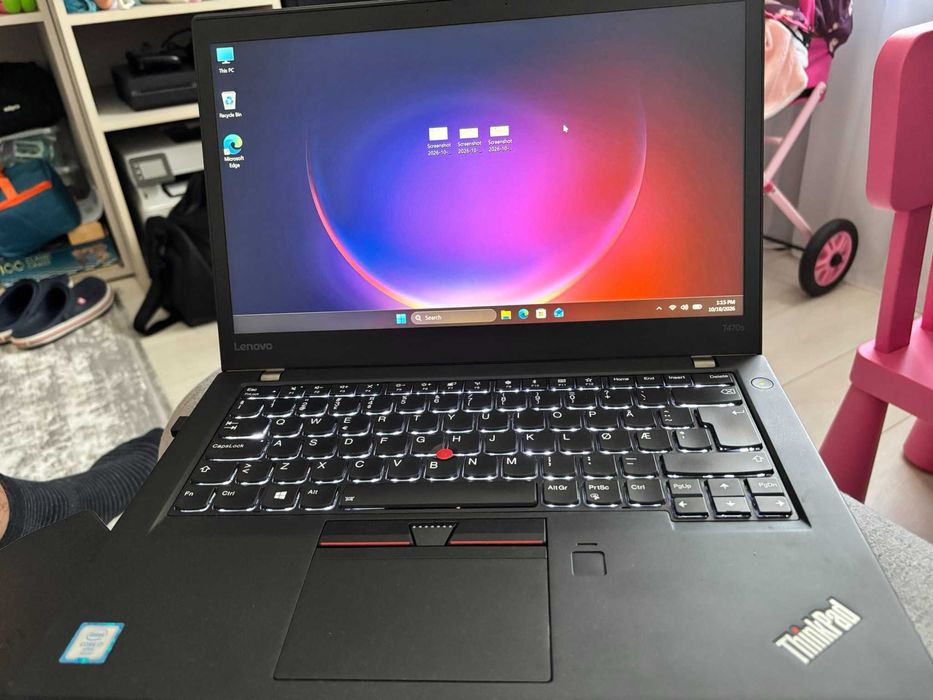 Laptop Lenovo ThinkPad T470s | i7-6600U | 8GB RAM | SSD | Baterii NOI | Win 11 Pro