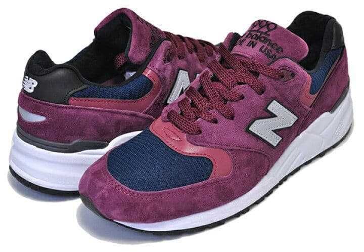 Кроссовки New Balance 999 Burgundy Suede Made in USA! Новые в коробке!