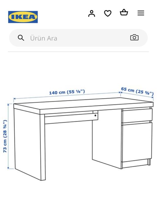 Письменный стол IKEA Malm