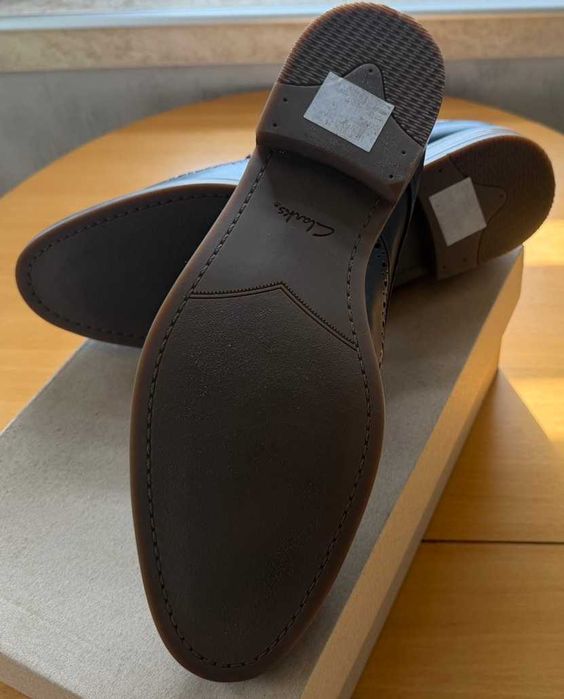 Clarks Stanford Limit, Navi Leather,Size:44