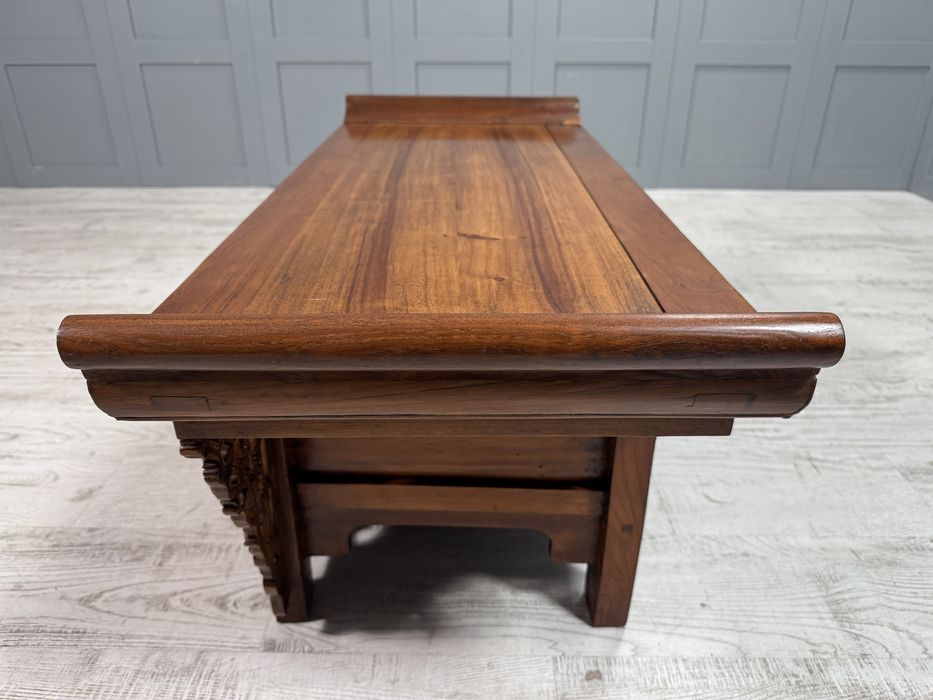 Китайски, конзолен шкаф, масив, дърворезба Д1044