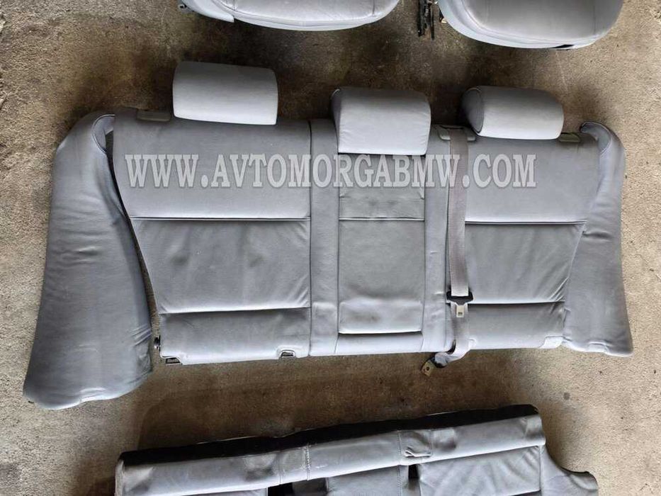 Сив кожен салон БМВ Х5 Е53 BMW X5 E53
