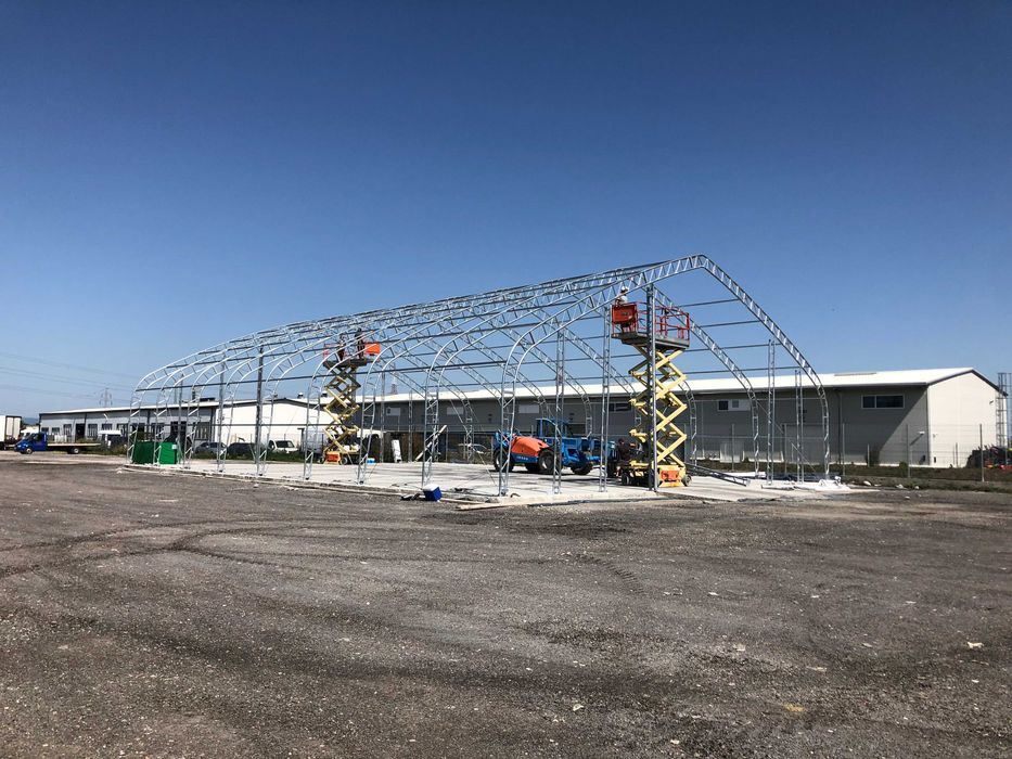 Hala industriala 15,25x36,6x8,015 cu perete de 4,5 metri