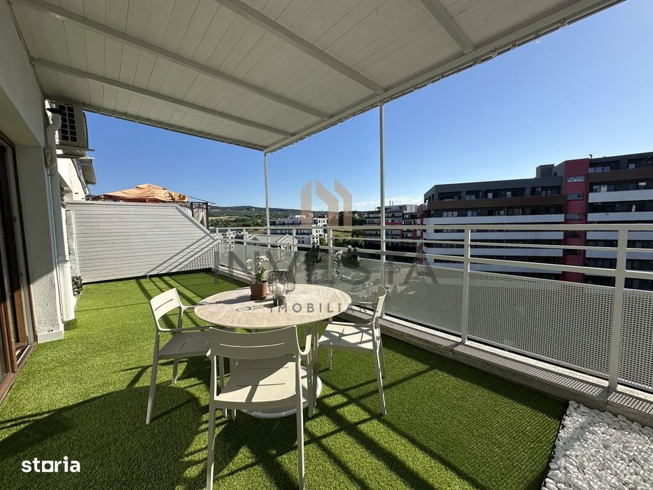 Penthouse de lux pe 2 nivele cu 4 terase in Buna Ziua!