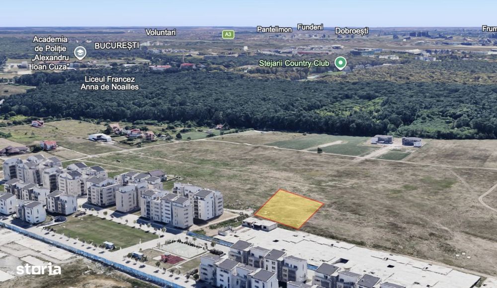Teren intravilan cu drum de acces si utilitati in apropiere | Baneasa