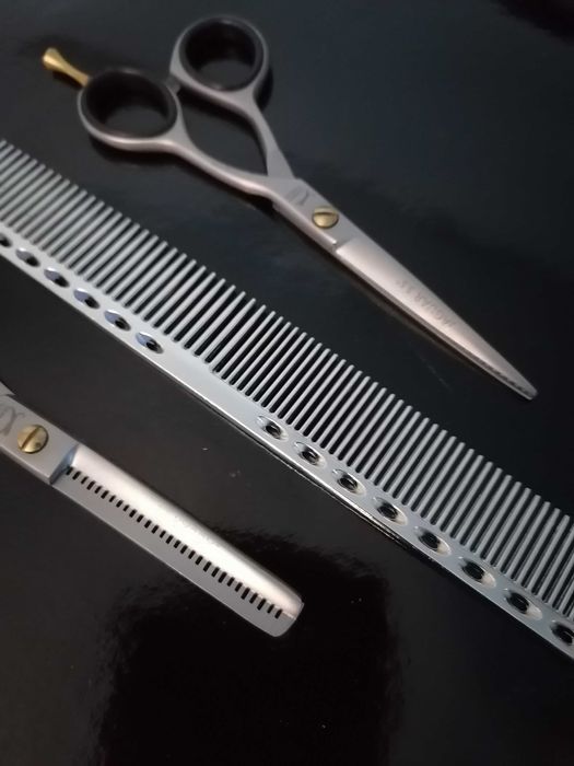 Set Foarfeci profesionale jaguar tuns filat pieptăn 5,5