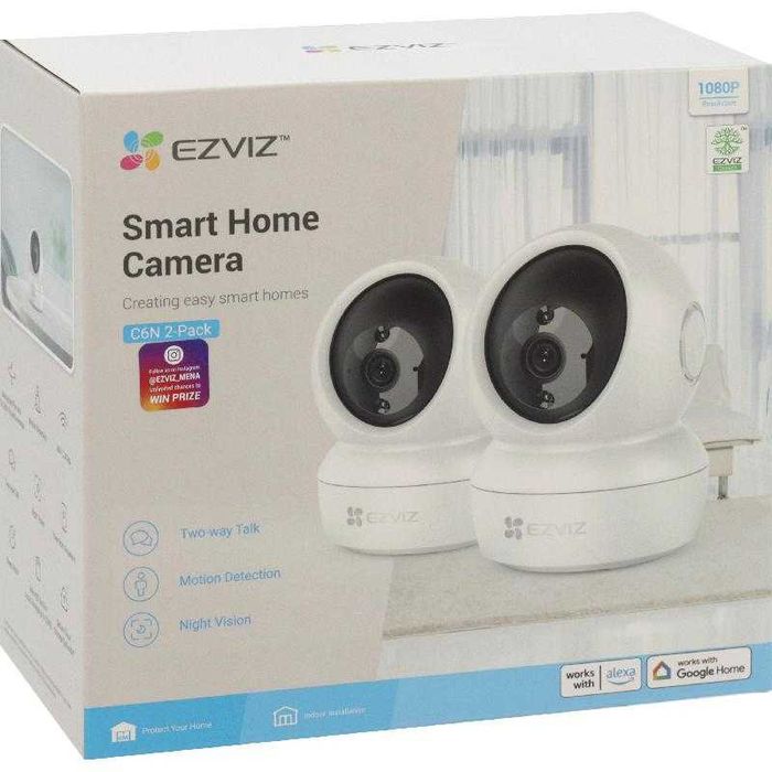 EZVIZ- pachet 2 camere smart pt interior fără fir/cu aplicație,sigilat